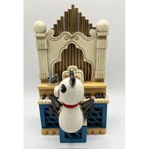 Rare Panda Bear & Organ Music Box by Schmidt Tune "Play Cabaret" Works 9" Height